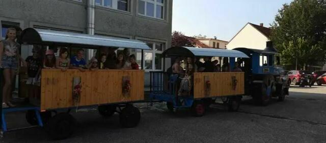 Die Kinder waren im Bummelzug unterwgs | Foto: Gemeinde Kilb