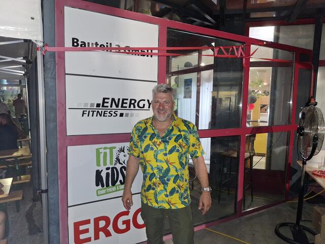25 Jahre Energy Fitness, der Chef darf natürlich nicht fehlen! 