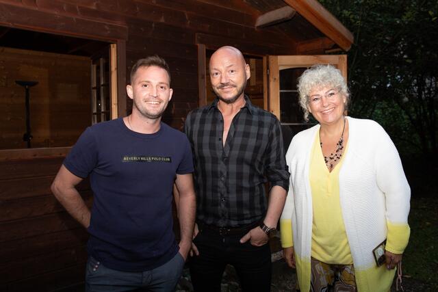 Marcel Ebner, Johnny Matrix und Elisabeth Buttura genossen den Abend.