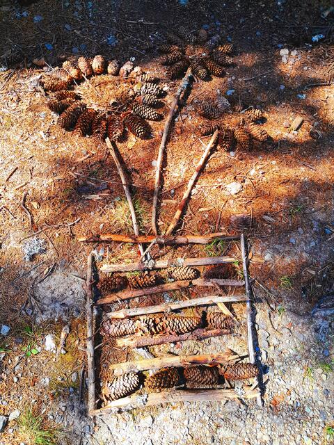 Meine Blumenvase bei den 3 Kreuzen - ich mag die meditativen Legereien