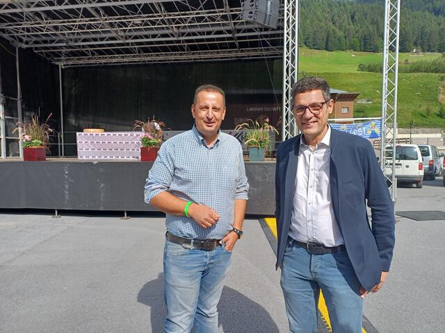 Bernhard Pircher und Bauernbunddirektor Peter Raggl (v.l.)