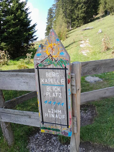Hier gehts rauf zur Kapelle und zum Blickplatz - Bericht folgt