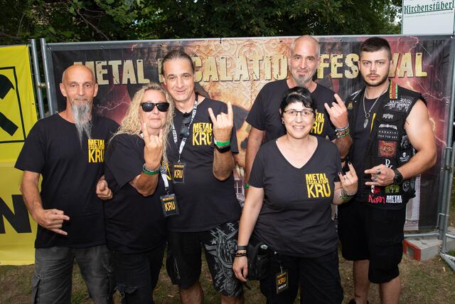 Das Metal Escalation Festival-Team: Karl Bauer, Gabi und Horst Weinzettl, Liz und Chris Keller und Lukas Piringer (v.l.).