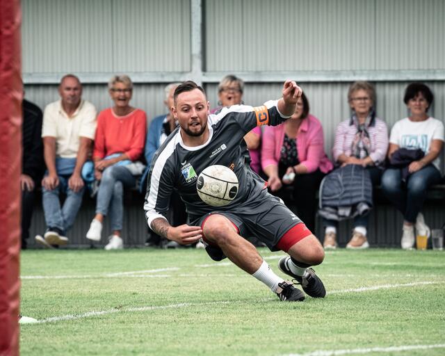 Höhnharts Angreifer Niclas Mühlbacher. | Foto: Lena Harrer/ASVÖ SC Höhnhart