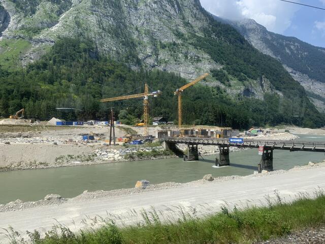 Die Kraftwerksbaustelle in Stegenwald steht teilweise still. | Foto: Maria Astner