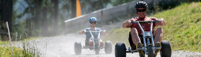 Der Reinerlös der Cartfahrten ging ebenfalls an die Krebshilfe Tirol.  | Foto: Muttereralmbahnen