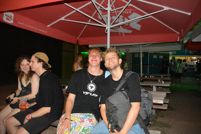 Jakob und Fischi sind aus Wien für das Festival angereist. | Foto: Jennifer Flechl