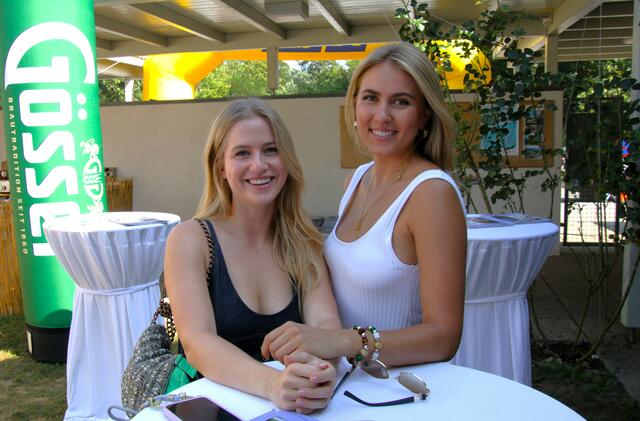 Große Tennisfans sind Katja Piringer und Chiara Büchen. | Foto: Christian Nowotny