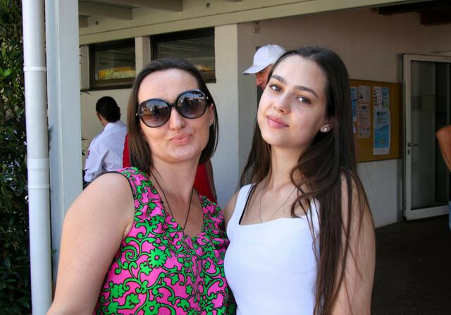 Olga und Maria Tarnavskaya freuten sich auf spannende Spiele. | Foto: Christian Nowotny