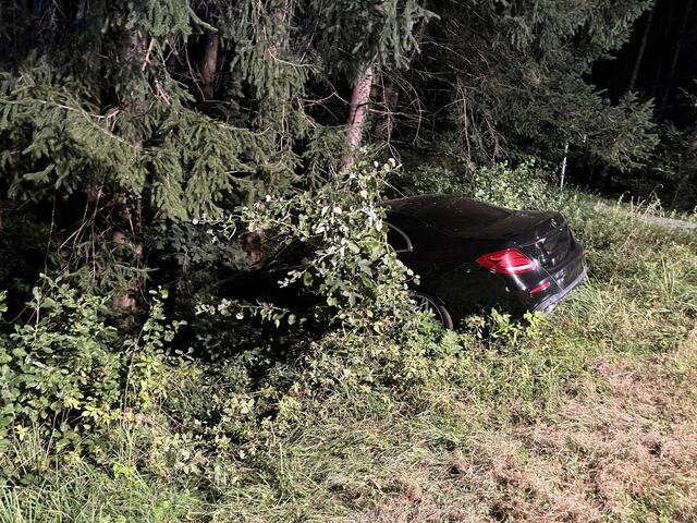 Der Lenker wurde beim Unfall nicht verletzt. | Foto: FF Neuhofen i. I.