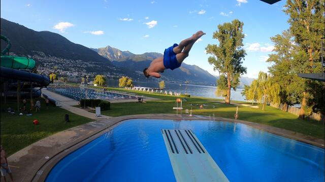 In einem Freibad in der Schweiz | Foto: Pichler