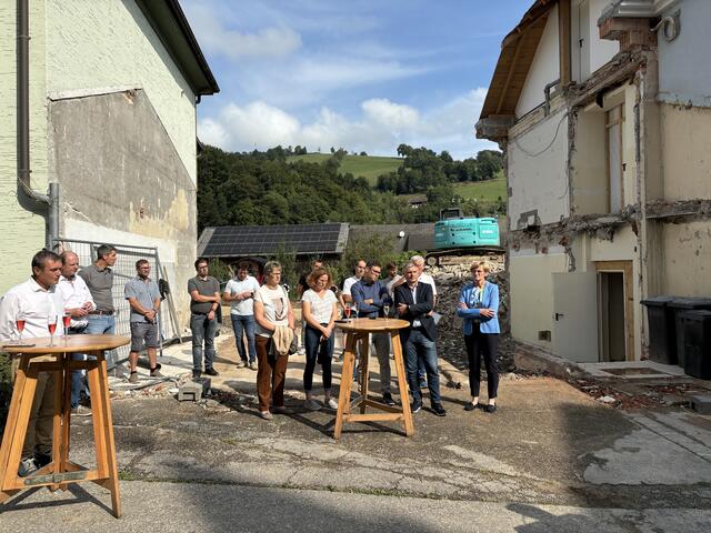 Spatenstich für den Kindergarten-Ausbau in Randegg | Foto: Roland Mayr