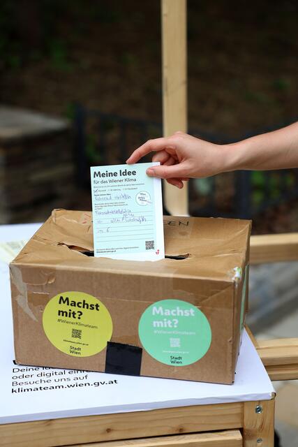 Einfach die Idee beim Event abgeben. | Foto: PID/Votava