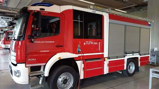 Das ist es, das neue Tanklöschfahrzeug der FW Stanzach. 400.000 Euro kostet die Neuanschaffung. | Foto: Außerhofer