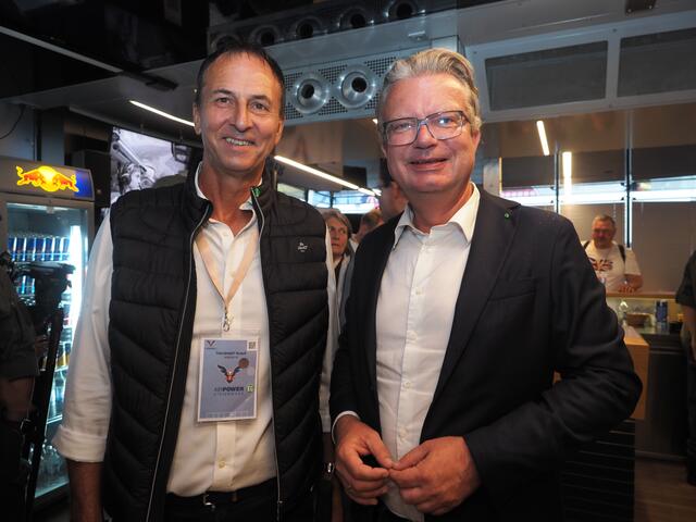 Landeshauptmann Christopher Drexler (re.) mit dem Leobener Tourismusmanager Rudolf Tischhart | Foto: Gaube