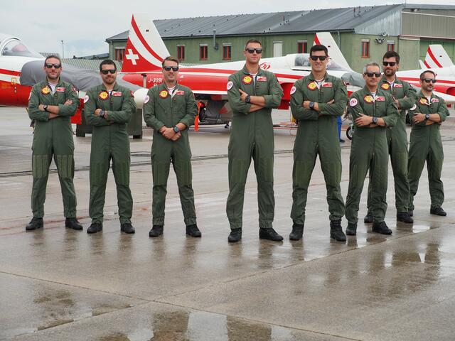 Pressetermin des Teams der Patrouille Suisse | Foto: Gaube