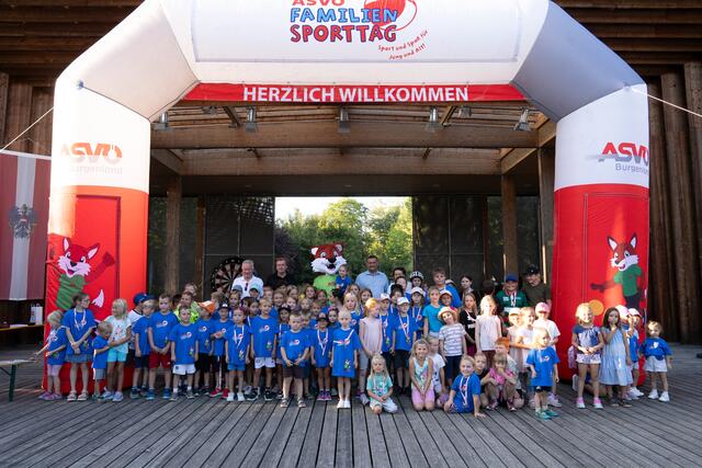 Viele Kinder nahmen am ASVÖ Familiensporttag teil. | Foto: ASVÖ Burgenland/Thomas Werchota