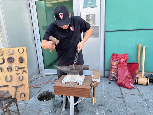 Das Lipizzanergestüt Piber hatte auch eine Schauschmiede zu bieten. | Foto: Almer