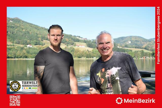 In der Fotobox, powered by Tierwelt Herberstein konnten die Besucher:innen persönliche Erinnerungen mit nach Hause nehmen. 