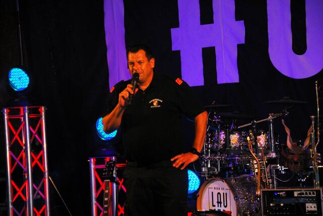 Ortsfeuerwehrkommandant HBI Andreas Reiter konnte wiederum zahlreiche Festgäste in der Kulmblickhalle Reichendorf begrüssen 