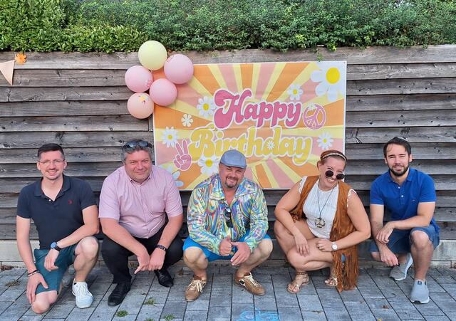 Richard Waringer, Jürgen Erber, Erich Hauptmann, Irmi Stummer und Max Gusel. | Foto: Stummer