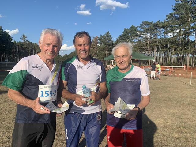 Bronzestaffel des Leibnitzer AC mit Sepp Hartinger, Hans Thünauer und Franz Hartinger (v.l.) | Foto: Hartinger