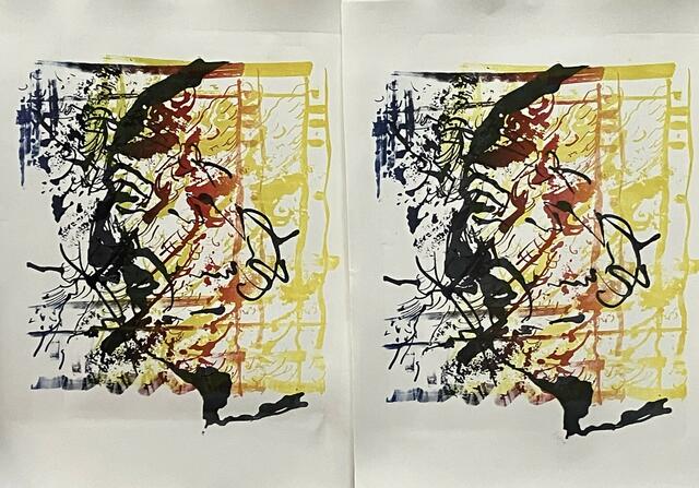 "Brucknerorgel" Lithografie von Renate Moran | Foto: ©RenateMoran/PeterKönigstorfer
