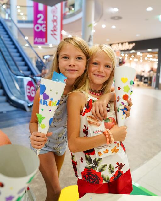 Zahlreiche Kids freuten sich über eine selbstgebastelte Schultüte im Rahmen des Schulfreu(n)de-Events in der Rosenarcade Tulln.  | Foto: Marketing Circus