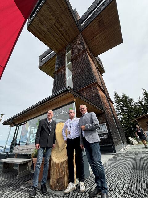 Paul Günther, Toni Wurzrainer, Leo Niedermoser. | Foto: Kogler