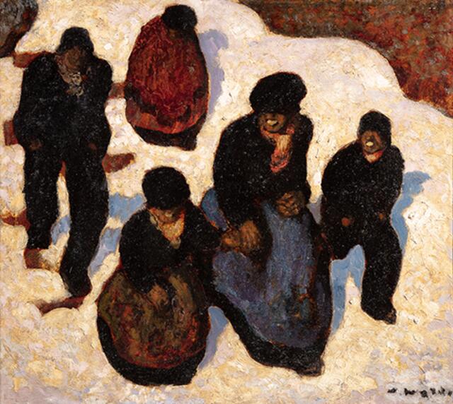 Alfons Walde (1891 - 1958 ) I Kirchstiege
Öl auf Karton I 46,2 x 52,8 cm I signiert I WVZ Nr. D-FI-296 I um 1923 | Foto: Kunsthandel Freller