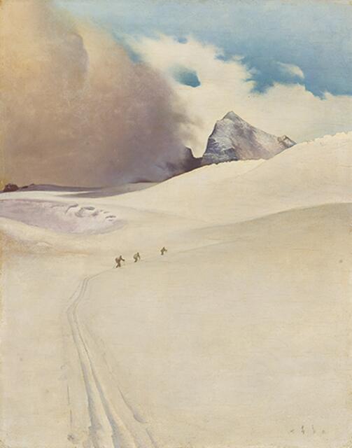 Franz Sedlacek I Dachstein, 1938
Öl/Sperrholzplatte I 53,2 x 41,9 cm I signiert FS, datiert 1938, Provenienz: Österreichische Privatsammlung | Foto: Kunsthandel Widder