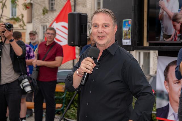 Andreas Babler bei seiner Rede. | Foto: Erhard Hois