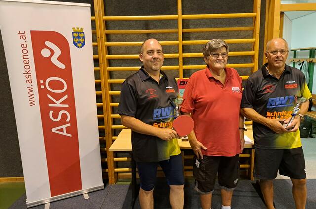 Bewerb bis 1050 RC Punkte von links; Martin Schreiber, Walter Ast Johann Gugerell
