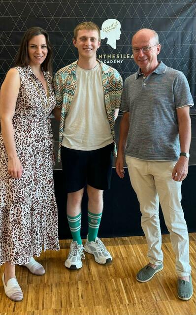 Karin Bonelli, Itay Shamir und Andreas Fizek, Lions Club Hausruck.
 | Foto: Lions