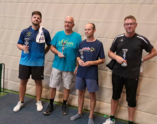 Trostbewerb von links; Martin Eckl, Andreas Tremmel, Martin Schoder, Karl Hochebner 