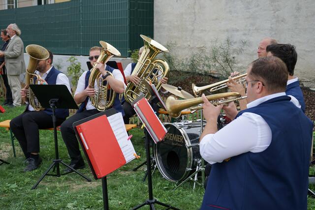 Die Stadtkapelle Mattersburg sorgte für musikalische Unterhaltung bei der Eröffnung. | Foto: Stadtgemeinde Mattersburg