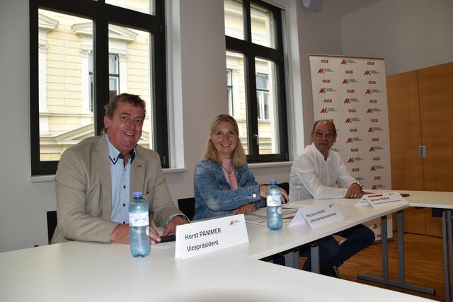 Vizepräsident Horst Pammer, Bezirsstellenleiterin Danja Wanner und Vizepräsident Gerhard Seban. | Foto: Preineder