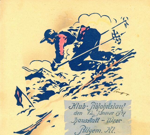 Ehrenurkunde des Klubabfahrtslaufes 1947. | Foto: Foto: Ossi Arnold