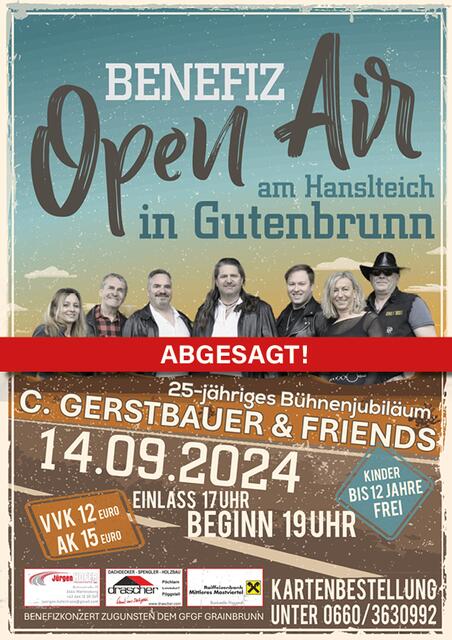 Das Open Air in Gutenbrunn wurde aufgrund der Wettervorhersage bereits abgesagt. | Foto: Verein Ötscherblick