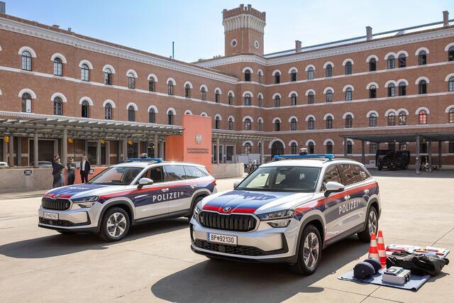 Der neue Škoda Kodiaq wird Teil der neuen Polizei-Flotte. Ab 2029 sollen alle österreichischen Polizeiinspektionen mit dem SUV ausgestattet sein.  | Foto: Škoda Kodiaq 