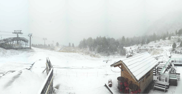 Der erste Schnee liegt bereits auf den Bergen der Obersteiermark. So wie hier auf der Turracher Höhe. | Foto: Screenshot
