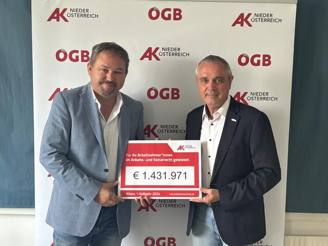 Eine beachtliche Summe konnte die AK alleine für die Arbeitnehmer aus Bezirk Mistelbach erkämpfen. | Foto: Thiem
