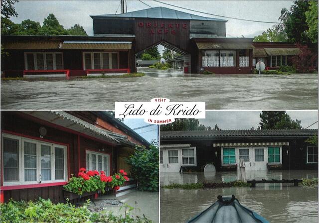 So sah Kritzendorf beim letzten Jahrhunderthochwasser im Jahr 2013 aus. | Foto: Stadtarchiv Klosterneuburg