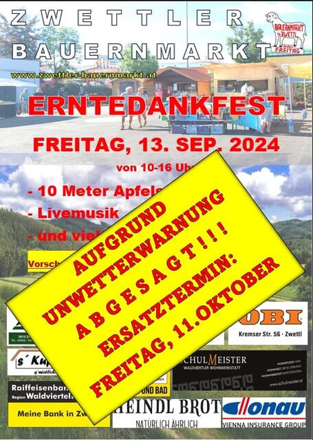 Quer durch das Land wurden Veranstaltungen abgesagt.