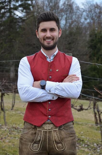 Matthias Knopper freut sich über die Herausforderung. als Obmann der Bezirkslandjugend Deutschlandsberg. | Foto: Landjugend Bezirk Deutschlandsberg