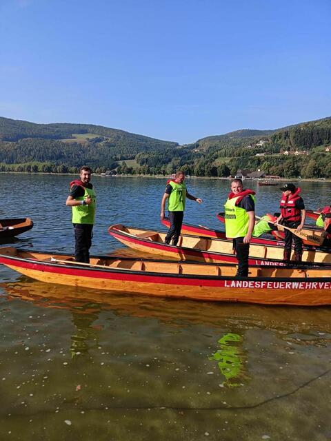 Die Freiwilligen Feuerwehren sind auch zu Wasser voll in ihrem Element. | Foto: FF Deutschlandsberg, FF Frauental, FF Freidorf
