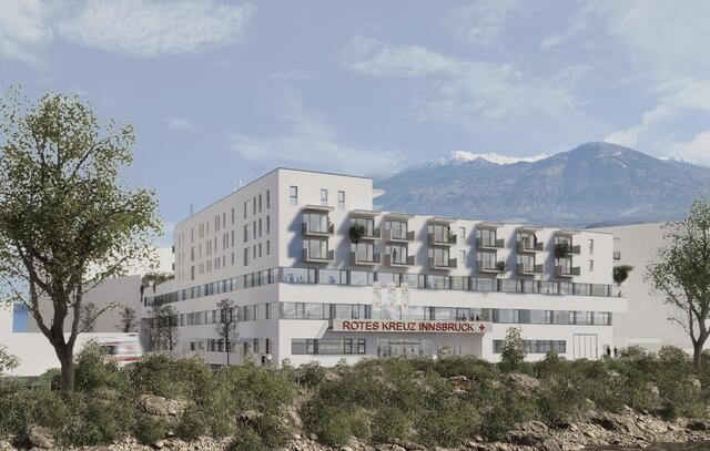 So wird die neue Zentrale in Innsbruck aussehen. | Foto: Arch. Sommer Flamm Lichtbild(werk) lt. § 3 UrhG und § 73 UrhG