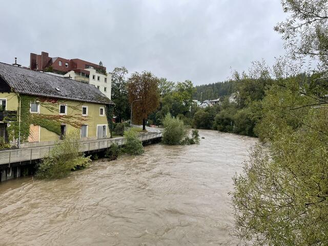 Vöckla bei der Dörflbücke, Vöcklabruck | Foto: Rabl