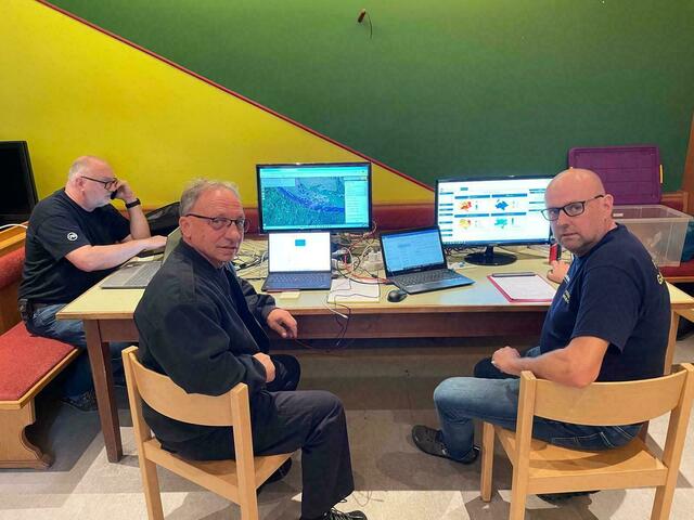 Von der Freiwilligen Feuerwehr Gars am Kamp, im Feuerwehrhaus: Gerald Growas, Josef Wiesinger, Thomas Nichtawitz | Foto: FF Gars
