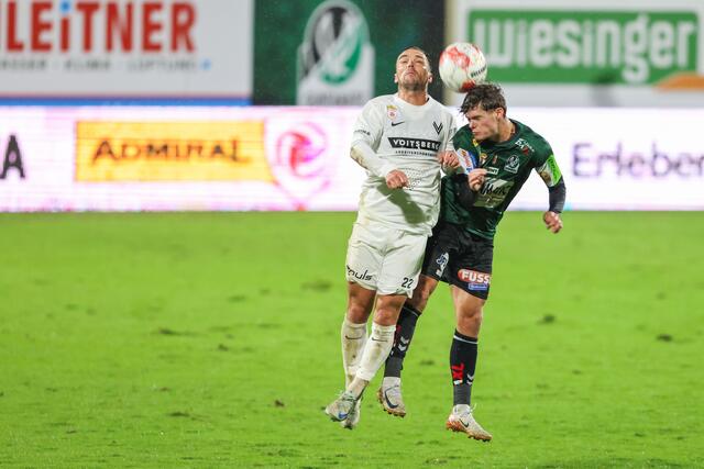 Martin Salentinig und Co. holten in Ried den ersten Saisonpunkt für den ASK Voitsberg. | Foto: GEPA-Pictures